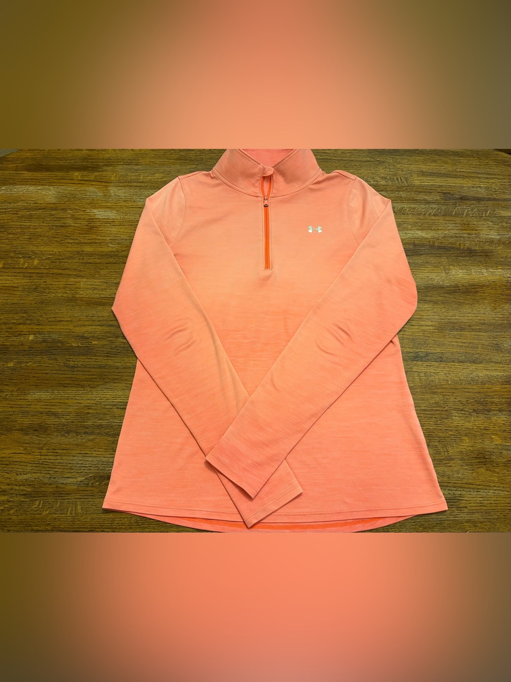 Women’s Under Armour Heat Gear 1/4 Zip - Orange - Size Medium